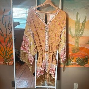 NWT Spell Portabello Road Tassel Fringe Dress